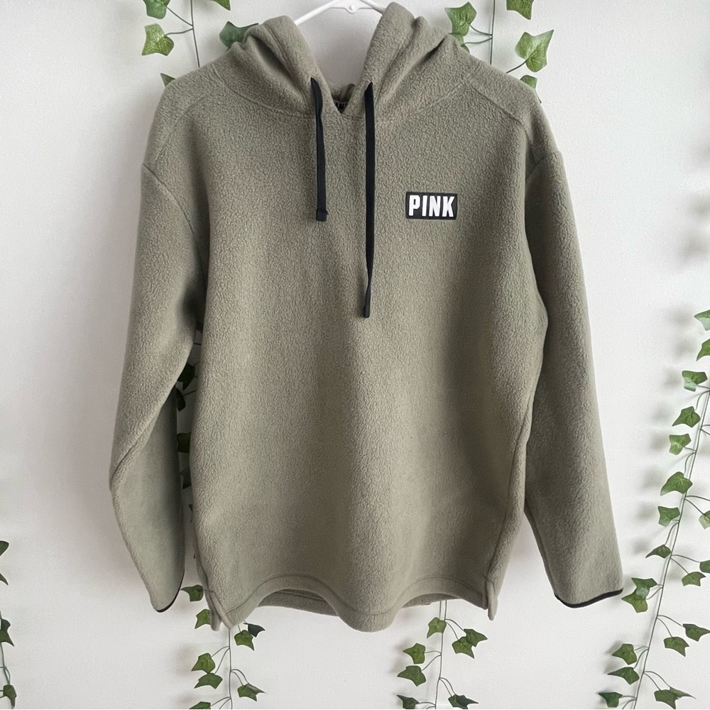 Pink Olive Green Hoodie